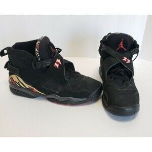 Men's Nike Air Jordan Retro Playoffs Black Red White 2007 sz 6.5 305368-061 READ